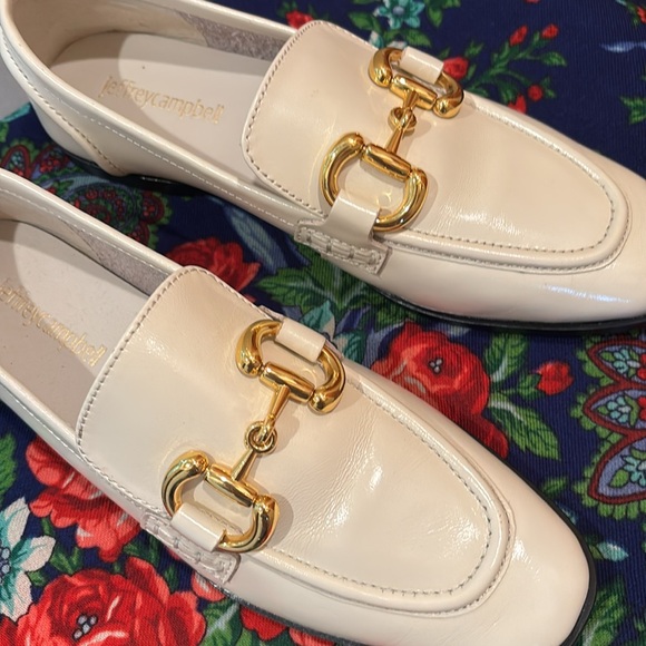 Jeffery Campbell Off White Bridal Bit Loafers Size 6.5, Never Worn - Picture 3 of 5